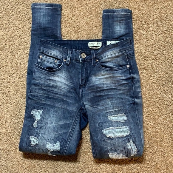 Women’s Indigo Rein anklet jeans Size 3 distressed - Picture 1 of 8